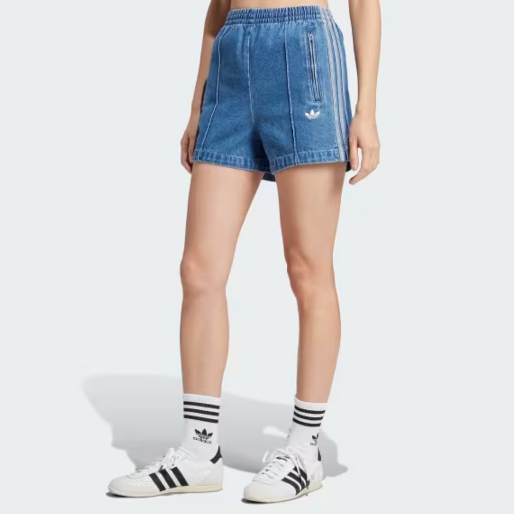 ADIDAS FIREBIRD DENIM SHORTS